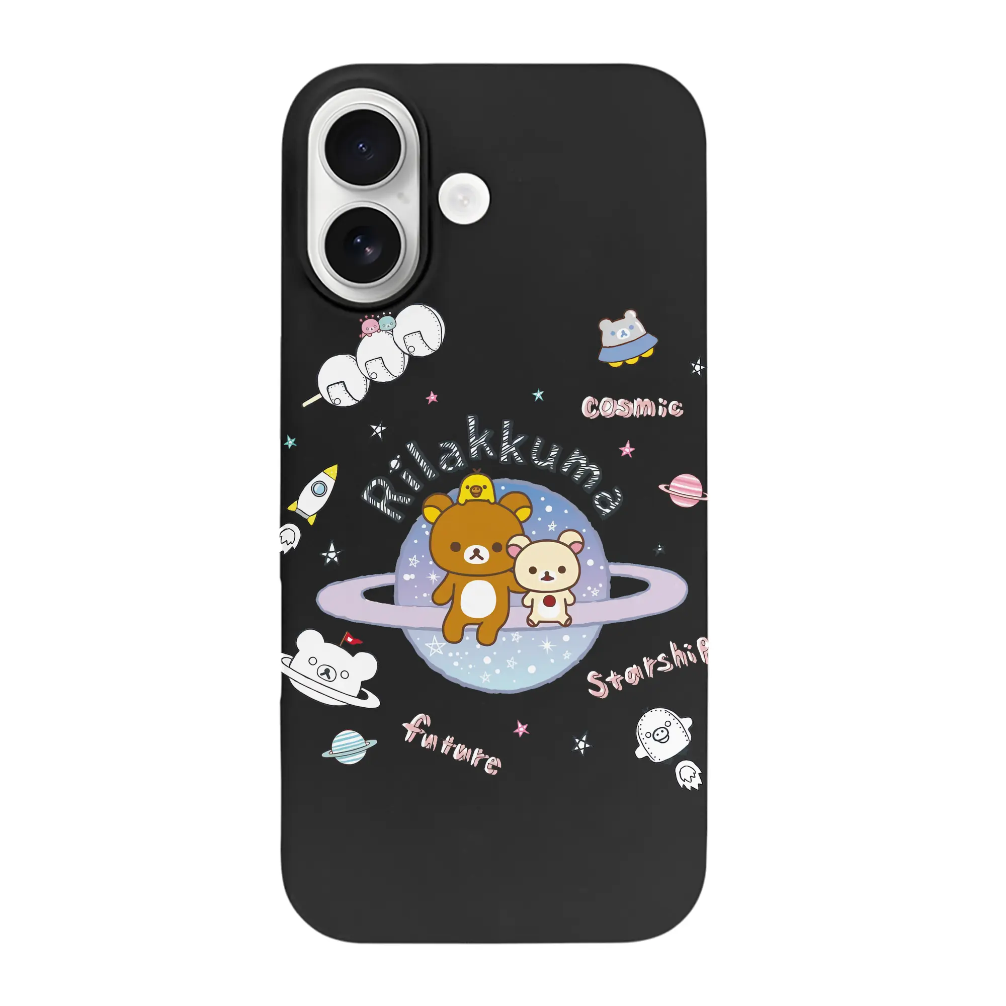 リラックマ (Rilakkuma) グッズ リラックマ (Rilakkuma) - iPhone 17 シリーズ シリコンケース 薄型 耐衝撃 指紋防止 ソフトタッチカバー 精密フィット 傷防止 保護ケース iPhone 17/17 Air/17 Pro/17 Pro Max 対応